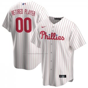 Camiseta Beisbol Hombre Philadelphia Phillies Primera Pick-A-Player Retired Roster Replica Blanco