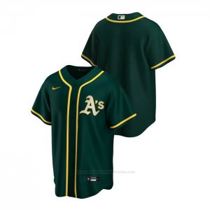 Camiseta Beisbol Hombre Oakland Athletics Replica 2020 Alterno Verde