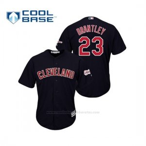 Camiseta Beisbol Hombre Cleveland Indians Michael Brantley 2019 All Star Game Patch Cool Base Azul