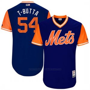 Camiseta Beisbol Hombre New York Mets 2017 Little League World Series T.j. Rivera Royal