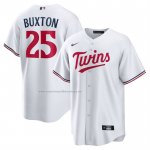 Camiseta Beisbol Hombre Minnesota Twins Byron Buxton Primera Replica Blanco