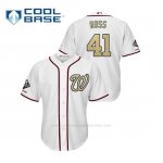 Camiseta Beisbol Hombre Washington Nationals Joe Ross 2019 Gold Program Cool Base Blanco