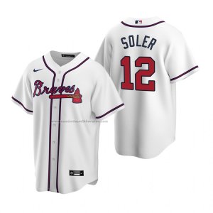 Camiseta Beisbol Hombre Atlanta Braves Jorge Soler Replica Primera Blanco