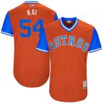 Camiseta Beisbol Hombre Houston Astros 2017 Little League World Series Mike Fiers Naranja