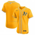 Camiseta Beisbol Hombre Oakland Athletics Alterno 2 Elite Amarillo