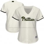 Camiseta Mujer Philadelphia Phillies Personalizada 2018 Blanco