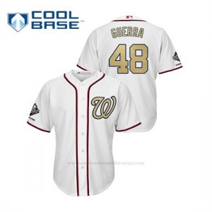 Camiseta Beisbol Hombre Washington Nationals Javy Guerra 2019 Gold Program Cool Base Blanco