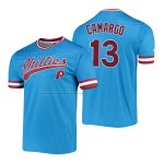 Camiseta Beisbol Hombre Philadelphia Phillies Johan Camargo Cooperstown Collection Stitches Azul