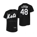 Camiseta Beisbol Nino New York Mets Jacob Degrom Replica Negro