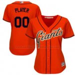 Camiseta Mujer San Francisco Giants Personalizada Naranja
