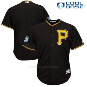 Camiseta Beisbol Hombre Pittsburgh Pirates Negro 2017 Entrenamiento de Primavera Cool Base