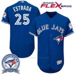 Camiseta Beisbol Hombre Toronto Blue Jays Marco Estrada 25 Flex Base 40 Aniversario