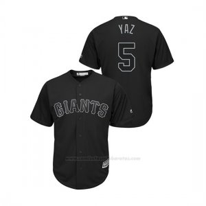 Camiseta Beisbol Hombre San Francisco Giants Mike Yastrzemski 2019 Players Weekend Replica Negro