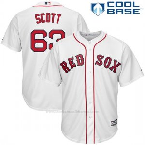 Camiseta Beisbol Hombre Boston Red Sox 63 Robby Scott Blanco 1ª Cool Base