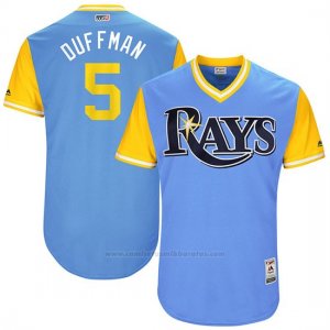 Camiseta Beisbol Hombre Tampa Bay Rays 2017 Little League World Series Matt Duffy Azul