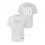 Camiseta Beisbol Hombre Tampa Bay Rays Personalizada 2019 Players Weekend Autentico Blanco