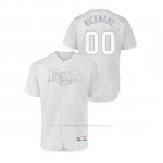 Camiseta Beisbol Hombre Tampa Bay Rays Personalizada 2019 Players Weekend Autentico Blanco