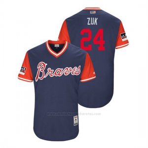 Camiseta Beisbol Hombre Atlanta Braves Kurt Suzuki 2018 Llws Players Weekend Zuk Azul