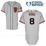 Camiseta Beisbol Hombre San Francisco Giants Hunter Pence 8 Gris Alterno Cool Base