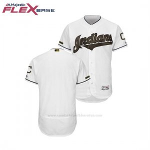 Camiseta Beisbol Hombre Indians 2018 Dia de los Caidos Flex Base Blanco