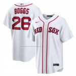 Camiseta Beisbol Hombre Boston Red Sox Wade Boggs Retirado Primera Replica Blanco Camiseta Beisbol Hombre Boston Red Sox Wade Boggs Retirado Primera Replica Blanco