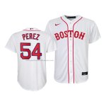 Camiseta Beisbol Nino Boston Red Sox Martin Perez Replica 2021 Blanco