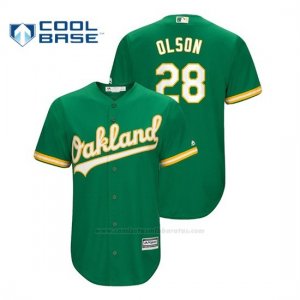 Camiseta Beisbol Hombre Oakland Athletics Matt Olson Cool Base Kelly Green