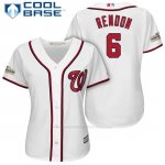 Camiseta Beisbol Mujer Washington Nationals 2017 Postemporada Anthony Rendon Blanco Cool Base