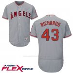 Camiseta Beisbol Hombre Los Angeles Angels Garrett Richards Gris Flex Base