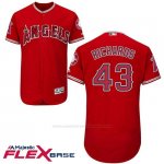 Camiseta Beisbol Hombre Los Angeles Angels 43 Garrett Richards Scarlet Flex Base