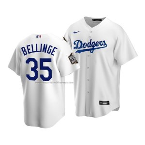 Camiseta Beisbol Nino Los Angeles Dodgers Cody Bellinger 2020 Primera Replica Blanco