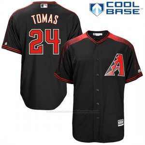 Camiseta Beisbol Hombre Arizona Diamondbacks 24 Yasmany Tomas Negro Cool Base