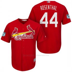 Camiseta Beisbol Hombre St. Louis Cardinals Trevor Rosenthal Scarlet 2017 Entrenamiento de Primavera Cool Base Jugador