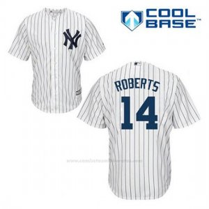 Camiseta Beisbol Hombre New York Yankees Brian Roberts 14 Blanco 1ª Cool Base