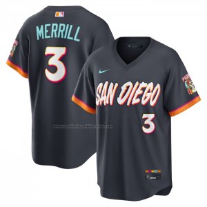 Camiseta Beisbol Hombre San Diego Padres Jackson Merrill City Connect 2026 Stadium Negro Camiseta Beisbol Hombre San Diego Padres Jackson Merrill City Connect 2026 Stadium Negro
