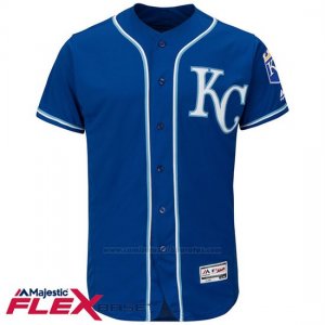 Camiseta Beisbol Hombre Kansas City Royals Blank Azul Flex Base Autentico Coleccion