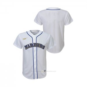 Camiseta Beisbol Nino Seattle Mariners Cooperstown Collection Blanco