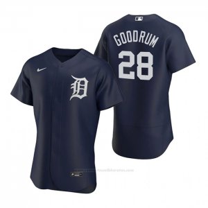 Camiseta Beisbol Hombre Detroit Tigers Niko Goodrum Autentico 2020 Alterno Azul