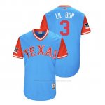 Camiseta Beisbol Hombre Texas Rangers Delino Deshields 2018 Llws Players Weekend Lil Bop Light Toronto Blue Jays