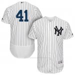 Camiseta Beisbol Hombre New York Yankees Miguel Andujar Blanco Azul 1ª Autentico