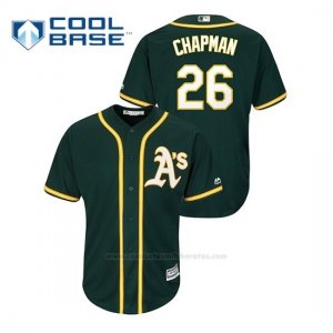 Camiseta Beisbol Hombre Oakland Athletics Matt Chapman Cool Base Alternato Replica Verde