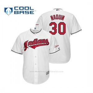 Camiseta Beisbol Hombre Cleveland Indians Tyler Naquin 2019 All Star Game Patch Cool Base Blanco