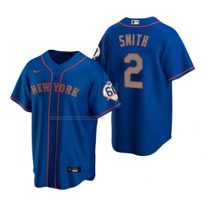 Camiseta Beisbol Hombre New York Mets Dominic Smith Replica Azul