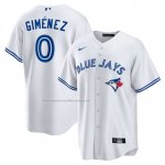 Camiseta Beisbol Hombre Toronto Blue Jays Andres Gimenez Primera Replica Blanco