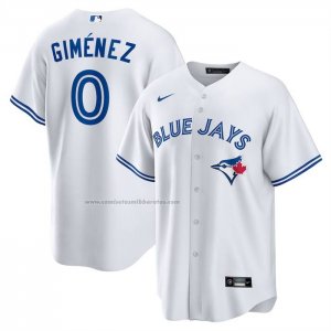 Camiseta Beisbol Hombre Toronto Blue Jays Andres Gimenez Primera Replica Blanco