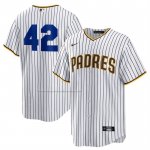Camiseta Beisbol Hombre San Diego Padres 2025 Jackie Robinson Day Replica Blanco