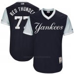 Camiseta Beisbol Hombre New York Yankees 2017 Little League World Series Clint Frazier Azul