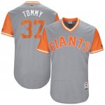 Camiseta Beisbol Hombre San Francisco Giants 2017 Little League World Series Kelby Tomlinson Gris