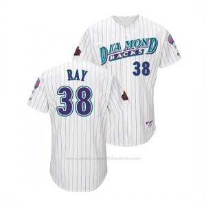 Camiseta Beisbol Hombre Arizona Diamondbacks Robbie Ray Throwback 1998 Blanco