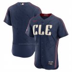 Camiseta Beisbol Hombre Cleveland Guardians City Connect Autentico Parche Patrocinador Azul Camiseta Beisbol Hombre Cleveland Guardians City Connect Autentico Parche Patrocinador Azul